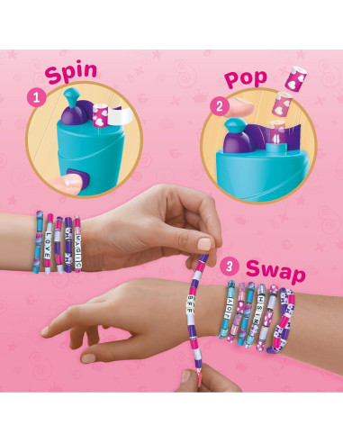 Kit de Fabricación de Pulseras Spin n Pop Imagimake - 79 Piezas