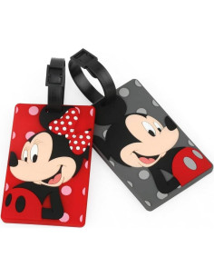 Etiquetas de Equipaje Silicona Achidane 2-Pack Patrón Caricatura 2