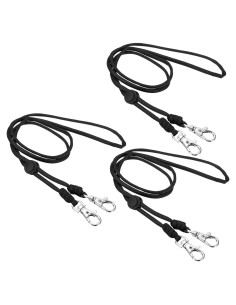 Cinturón de Cuello PATIKIL Ajustable Negro para Identificación