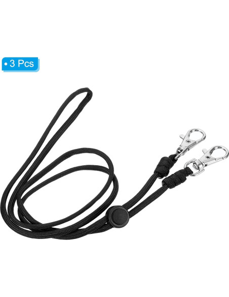 Cinturón de Cuello PATIKIL Ajustable Negro para Identificación