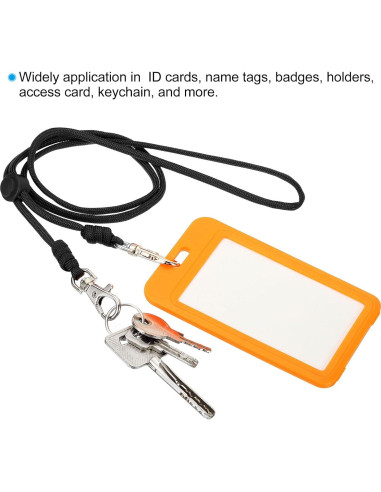 Cinturón de Cuello PATIKIL Ajustable Negro para Identificación