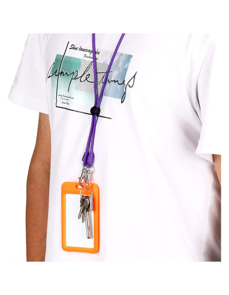 Cinturón de Cuello PATIKIL Ajustable Negro para Identificación