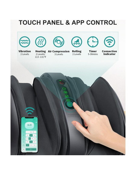 Masajeador de pies Nekteck NK-FLM02 con calor y APP