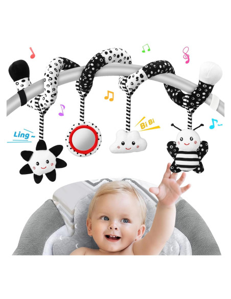 Juguete Colgante para Bebés AJsupojouet en Blanco y Negro