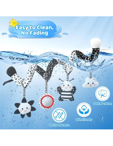 Juguete Colgante para Bebés AJsupojouet en Blanco y Negro