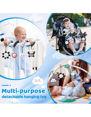 Juguete Colgante para Bebés AJsupojouet en Blanco y Negro