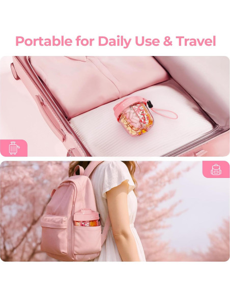 Dispensador de Pastillas AUVON Rosa para 7 Suplementos