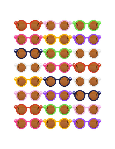 Gafas de sol redondas Flutesan para niños - 24 pares UV