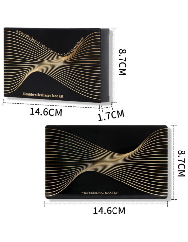 Paleta de Contorno 16 Colores SPRINGSKY - Rubores e Iluminadores