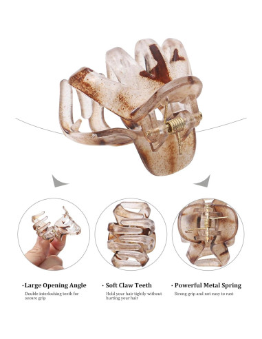 12 Pinzas para el Cabello en Forma de Pulpo AWAYTR - Colores Variados