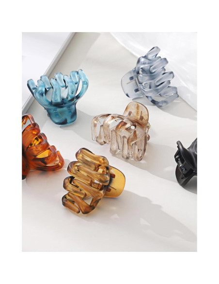 12 Pinzas para el Cabello en Forma de Pulpo AWAYTR - Colores Variados