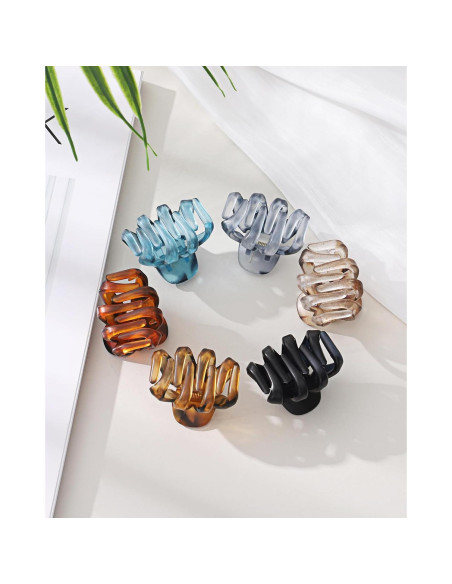 12 Pinzas para el Cabello en Forma de Pulpo AWAYTR - Colores Variados