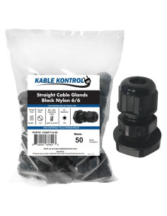 Pasacables Nylon Kable Kontrol 1/4" 50 Pcs IP68 RoHS