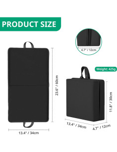 Almohadilla para Arrodillarse ECODESEO Grande Negra Impermeable 2