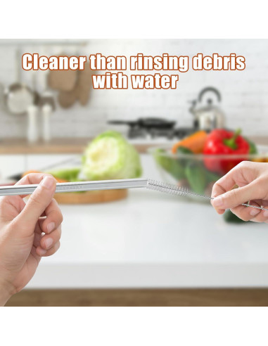 Cepillo Limpiador de Tubos 2PCS Imaictuu 99 cm Nylon Acero Inoxidable