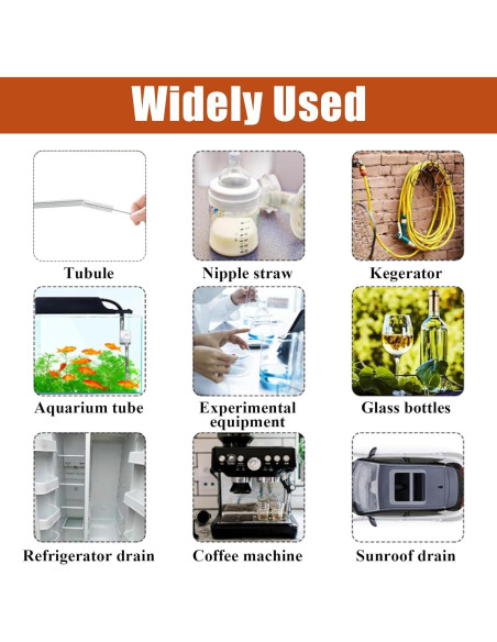 Cepillo Limpiador de Tubos 2PCS Imaictuu 99 cm Nylon Acero Inoxidable