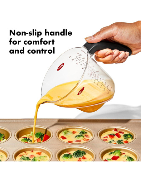 Taza Medidora Angulada OXO 1 Taza 236.6 ml Transparente