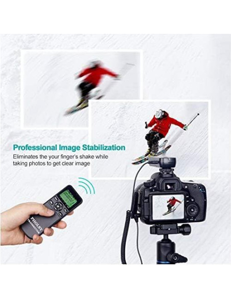 Control Remoto Inalámbrico PHOLSY para Canon, Fuji y Olympus