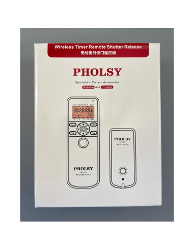 Control Remoto Inalámbrico PHOLSY para Canon, Fuji y Olympus