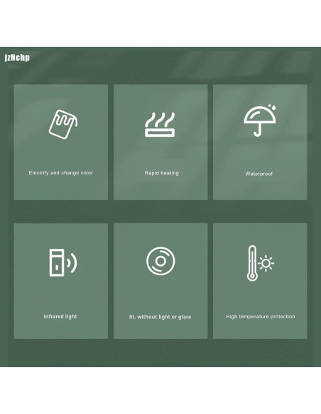 Lámpara de Calor Cerámica JZNCHP 75W para Reptiles y Pollos