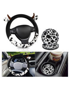 Funda de Volante de Piel de Vaca SuperKaKa + 2 Posavasos