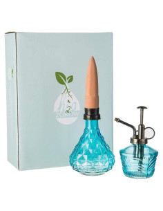 Juego de Mini Regadera de Vidrio Topadorn - Riego de Plantas