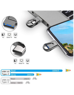 Unidad Flash USB C 32GB Sanfeya Doble USB 3.0 OTG 2