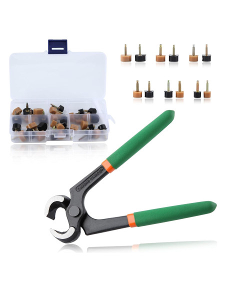 Kit de Reparación de Tacones Altos LEONTOOL con Alicates y 24 Puntas