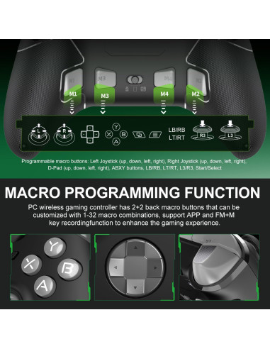 Controlador Inalámbrico PXN P5 para PC y Switch - Negro