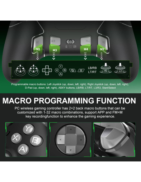 Controlador Inalámbrico PXN P5 para PC y Switch - Negro