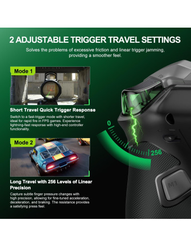 Controlador Inalámbrico PXN P5 para PC y Switch - Negro