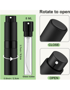 Beieverluck 15 Piezas Atomizadores de Perfume 8ml Portátiles 2