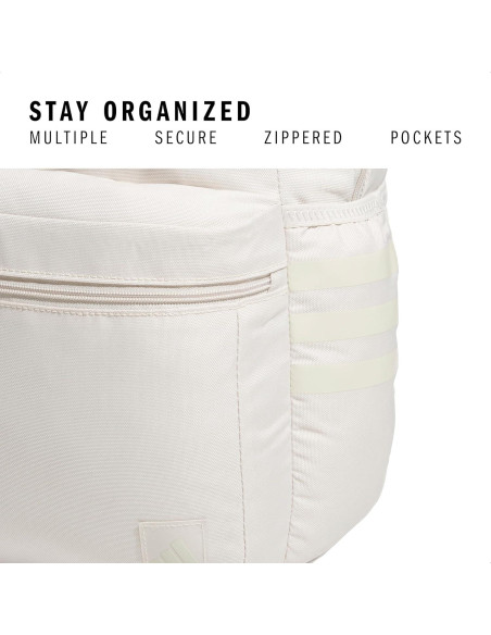 Mochila clásica adidas 3-Stripe unisex con funda para laptop