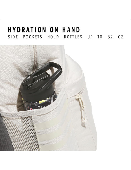 Mochila clásica adidas 3-Stripe unisex con funda para laptop