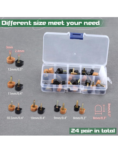 Kit de Reparación de Tacones Altos LEONTOOL con Alicates y 24 Puntas