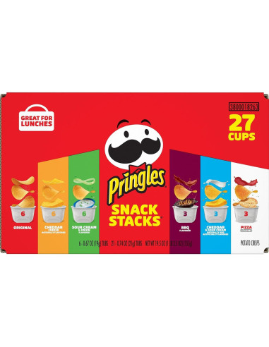 Pringles Papas Crujientes Variado 27 Tazas - Kellogg's