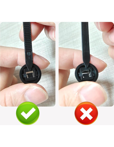 Bridas de Nylon TOOVREN 50PCS Auto-Bloqueo Resistentes UV