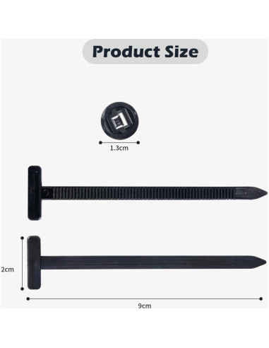 Bridas de Nylon TOOVREN 50PCS Auto-Bloqueo Resistentes UV