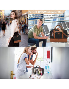 Bolsa de Viaje Wogarl Grande para Mujeres y Hombres 28x10x29cm 2