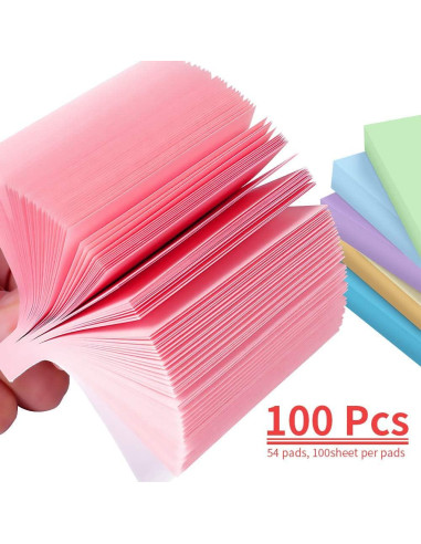 Notas Adhesivas 3x3 MyLifeUNIT - Paquete de 54 Bloc 5400 Hojas