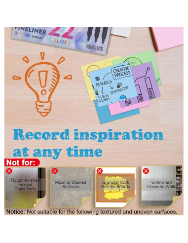 Notas Adhesivas 3x3 MyLifeUNIT - Paquete de 54 Bloc 5400 Hojas