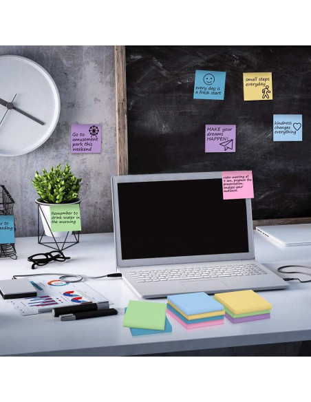 Notas Adhesivas 3x3 MyLifeUNIT - Paquete de 54 Bloc 5400 Hojas