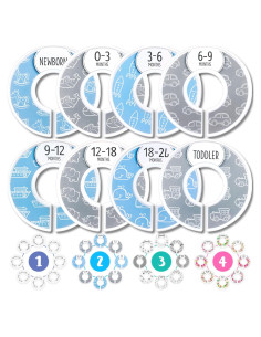 Divisores de Armario para Bebés Elle con Amor - Juego de 8