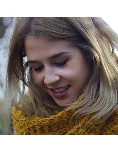 10 Aros de Septum Besteel Acero Quirúrgico 316L 8/10/12MM