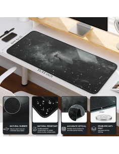 Alfombrilla de Ratón Gaming iCasso XXL Roca Estelar 90x40cm 2