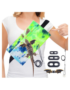 Conjunto Arnés y Correa Ajustable BESNEW para Lagartos y Pequeños