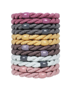 12 Gomas de Pelo Elásticas COZEASY Multicolor para Niñas y Mujeres