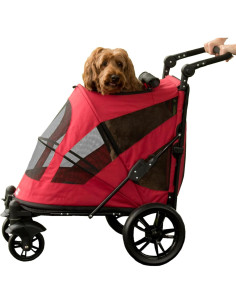 Carro de Mascotas Pet Gear NO-ZIP Cereza para Perros y Gatos 2