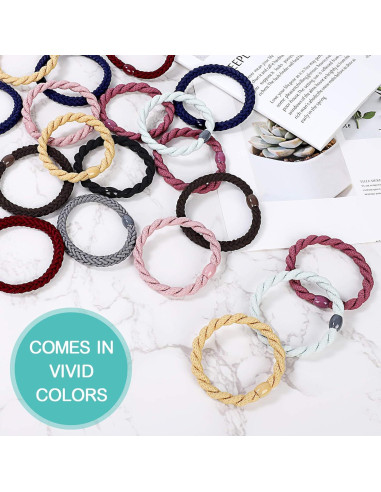 12 Gomas de Pelo Elásticas COZEASY Multicolor para Niñas y Mujeres