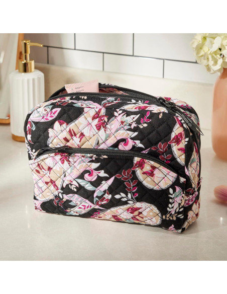 Organizador de Maquillaje Grande Vera Bradley Algodón Reciclado